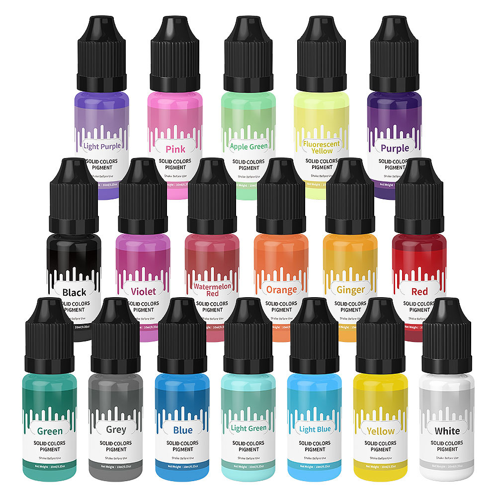 Resin Dye Opaque - 18Colors 10ml Macaron Solid Pastel Color