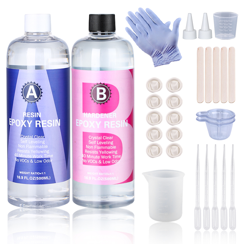 Resin Art Ratio - 1:1 Crystal Clear Epoxy Resin Kit