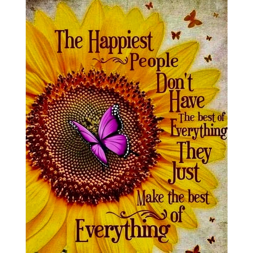 Resin Art Quote - DIY Diamond Painting Rustic Sunflower Wall