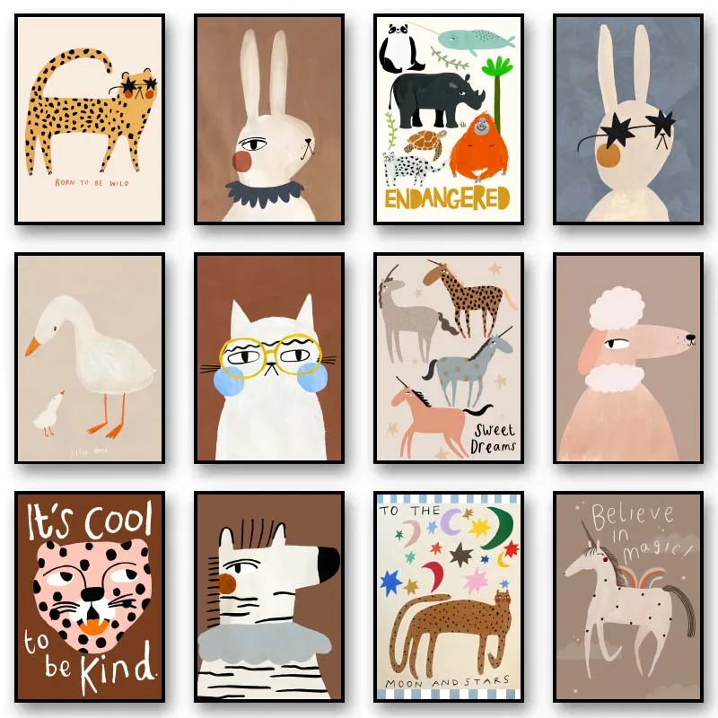 Resin Art Quote - Funny Cute Animal Rabbit horse panda