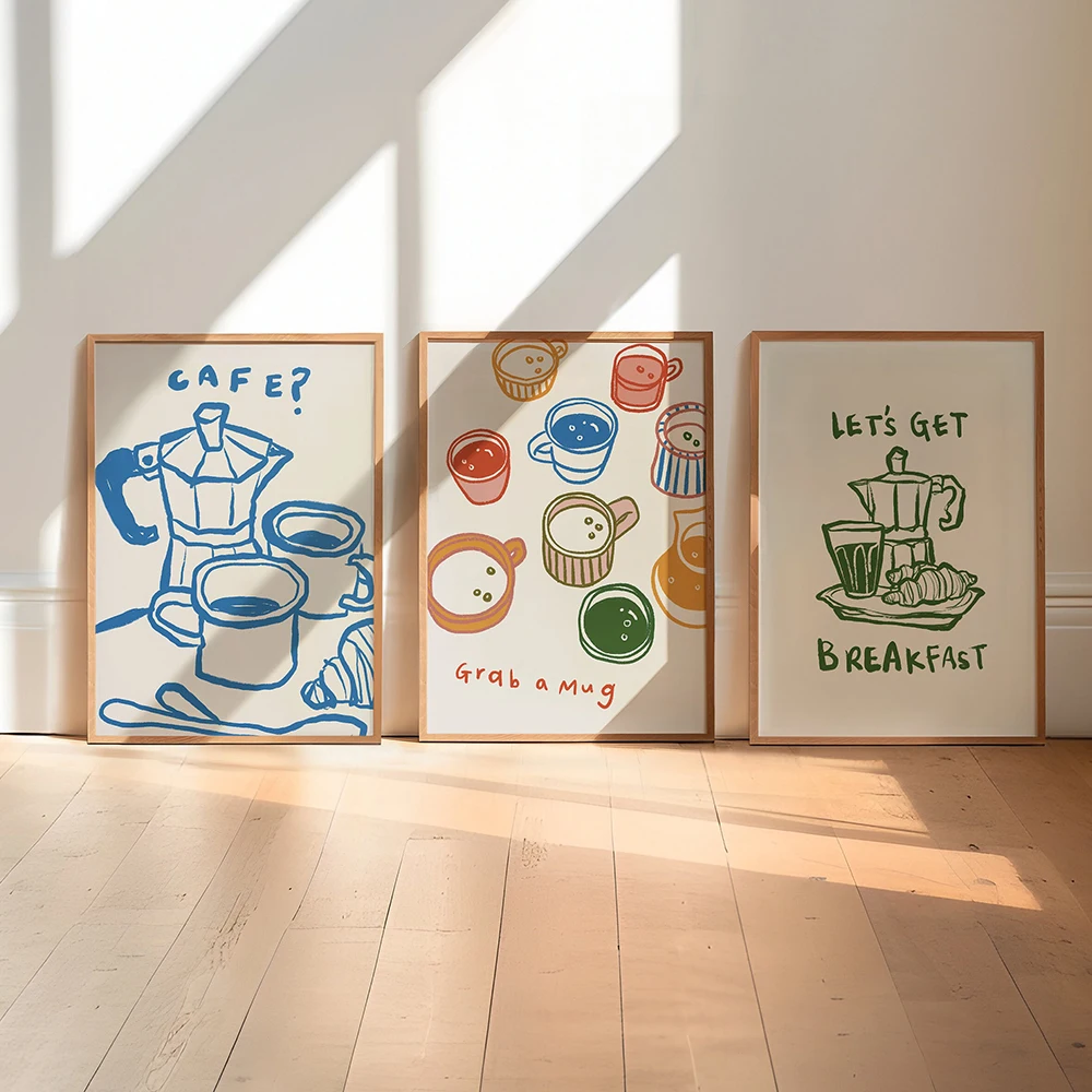 Resin Art Quote - Coffee Wall Art Posters Diamond Painting