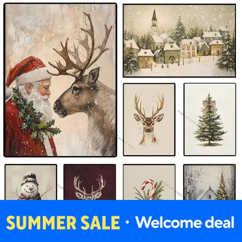 Resin Art Quote - 2026 Christmas Wall Art Poster Vintage