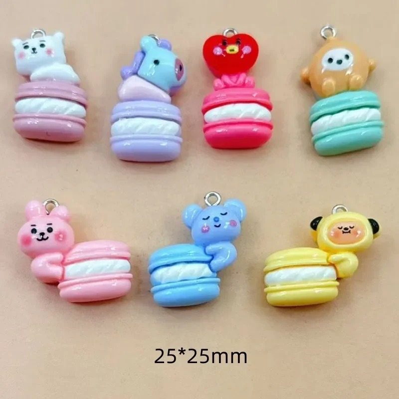Resin Art Handmade - 10pcs Mixed Cartoon Resin Charms Tiny