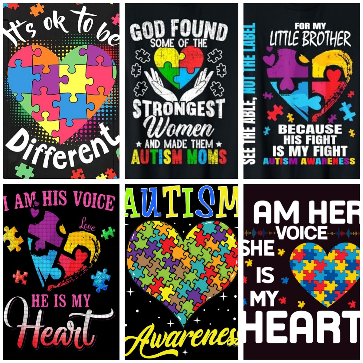 Resin Art Quote - Autism Awareness Posters 5D Adult 5d