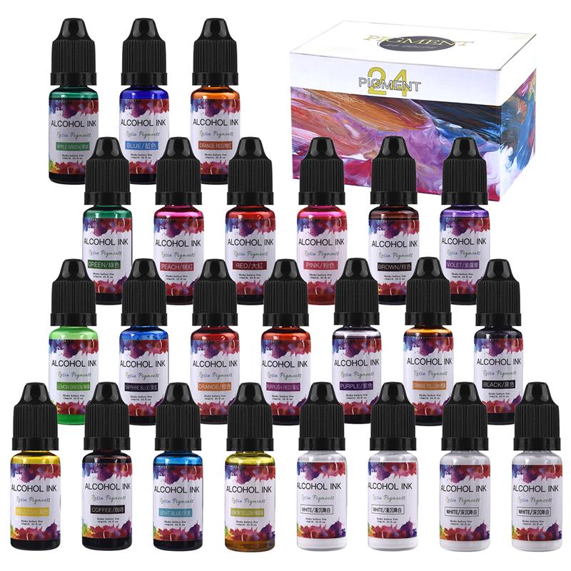 24 Color/Set 10ml  Resin Pigme - Resin Dye Opaque review and price