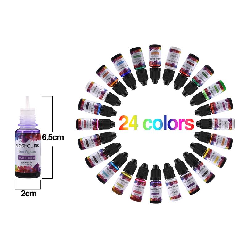 24 Color/Set 10ml  Resin Pigme - Resin Dye Opaque review and price