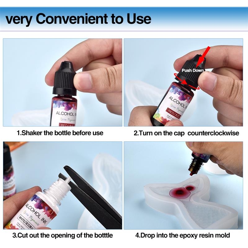 24 Color/Set 10ml  Resin Pigme - Resin Dye Opaque review and price