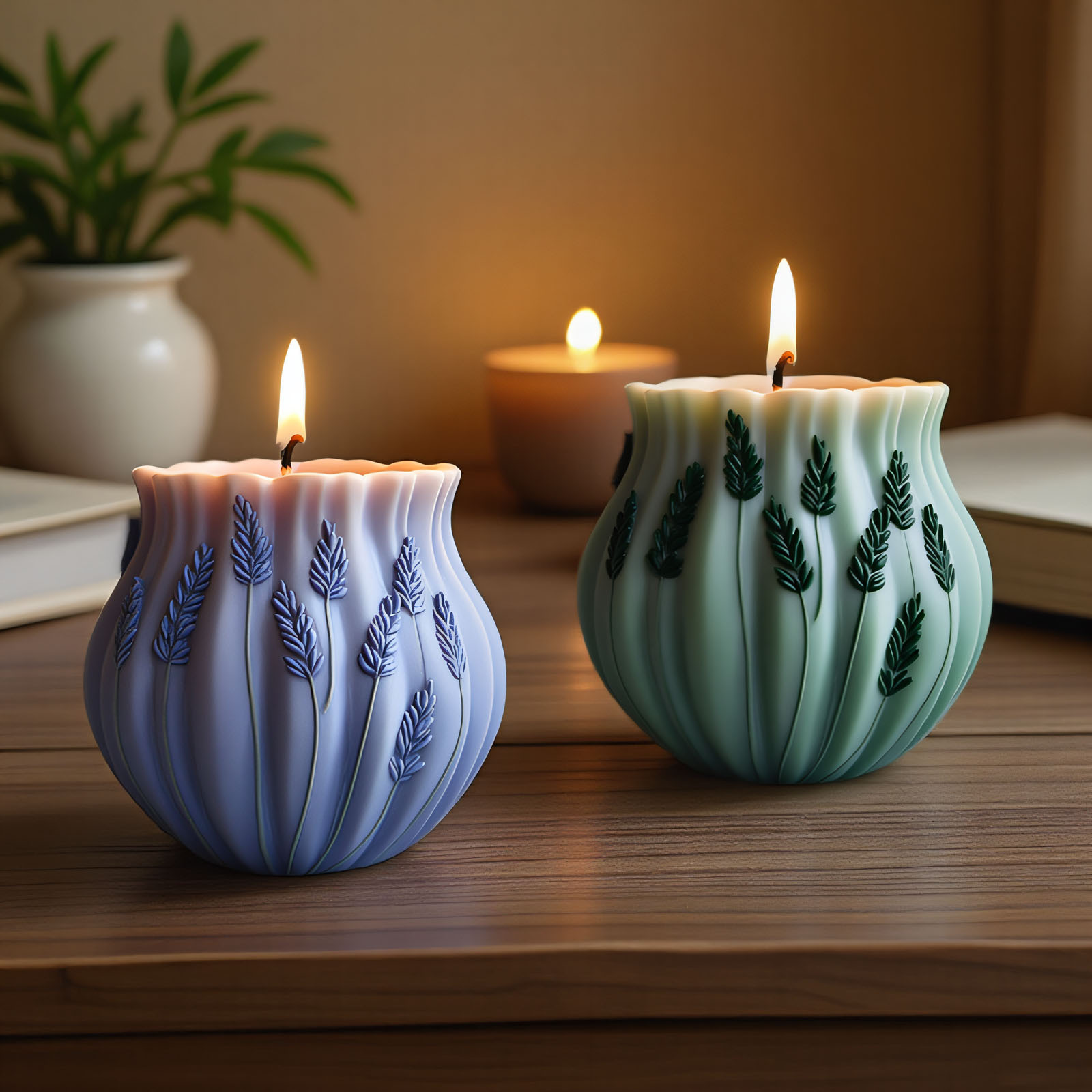 Lavender Silicone Candle Mold  - Resin Art Handmade review and price