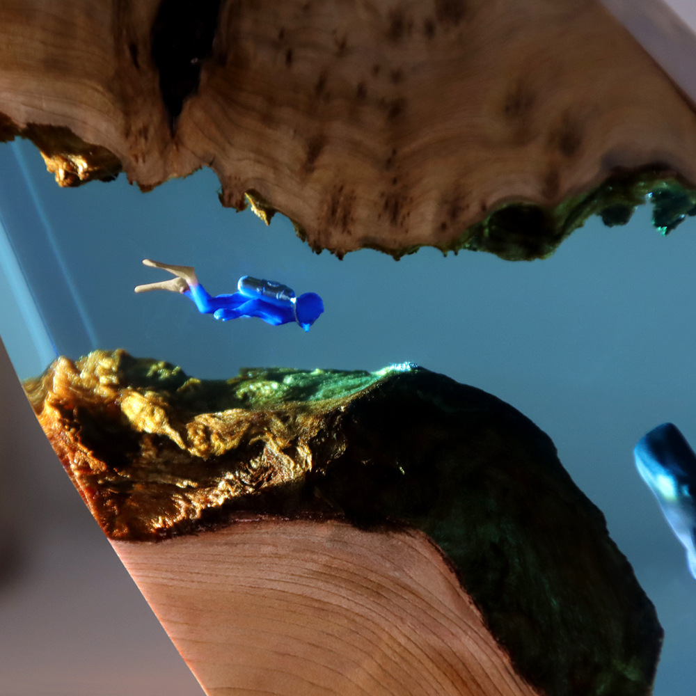 New Underwater Cave Whale Dive - Resin Art For Anniversary Gift review and price