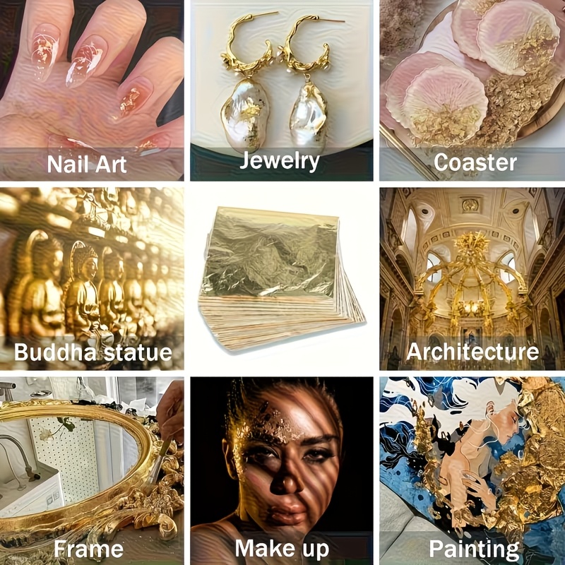 Set of 100Pcs Imitation Gold F - Resin Art For Anniversary Gift review and price