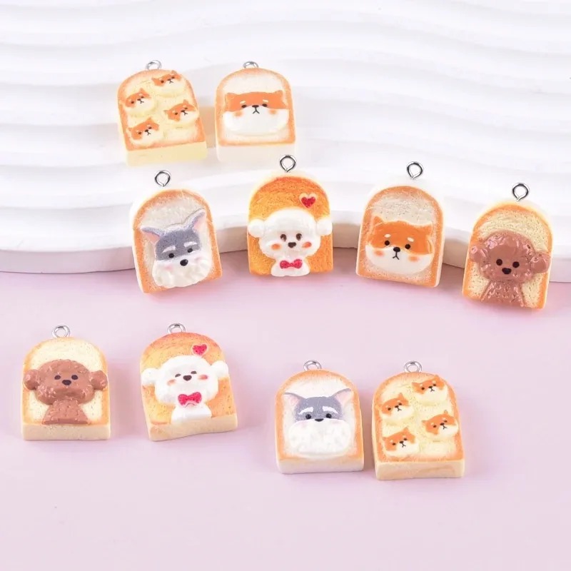 10Pcs Cute Toast Dog Resin Pen - Resin Art Handmade review and price