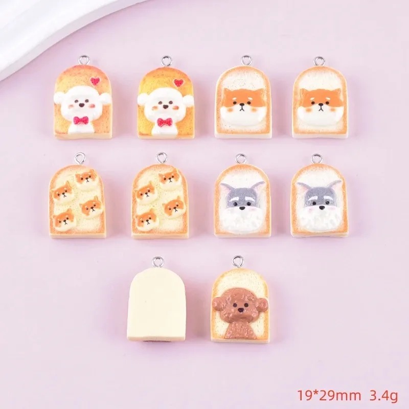 10Pcs Cute Toast Dog Resin Pen - Resin Art Handmade review and price