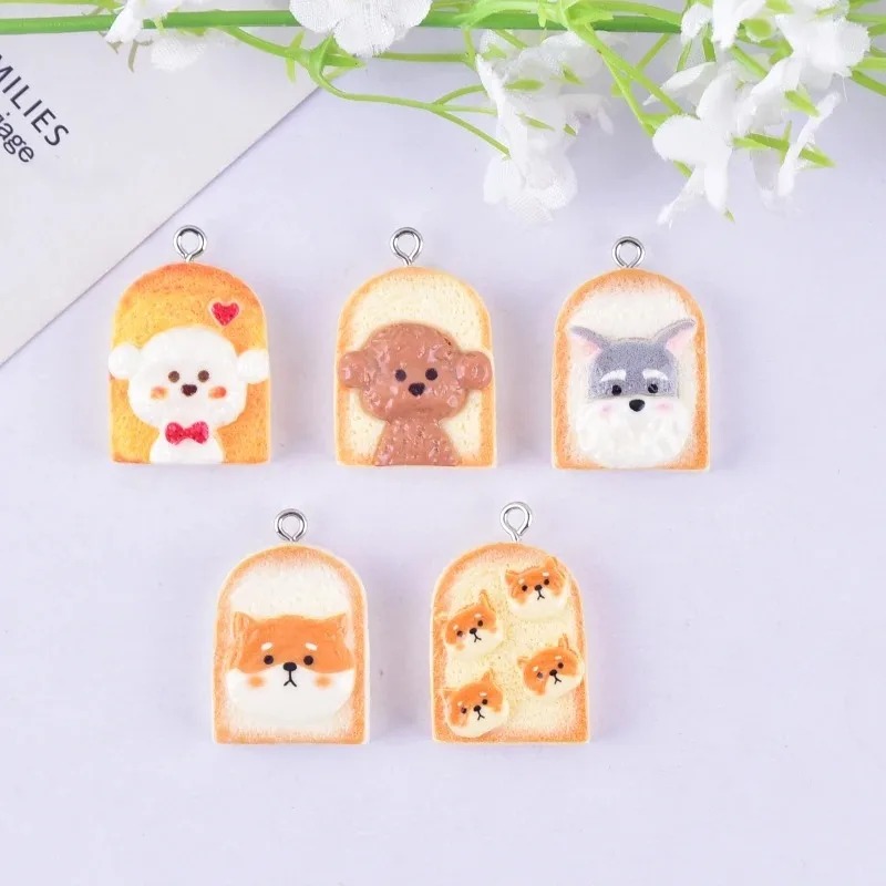 10Pcs Cute Toast Dog Resin Pen - Resin Art Handmade review and price