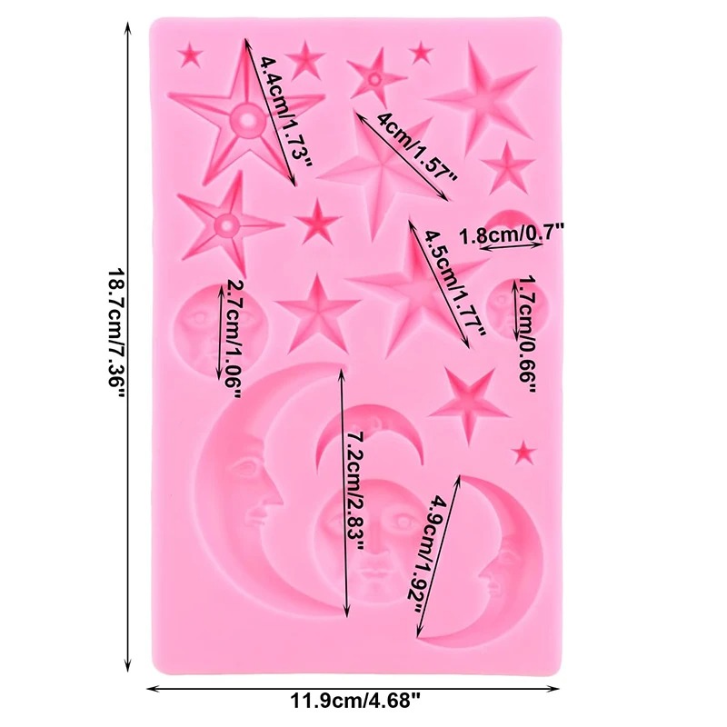 Sun Face Moon Stars Polymer Cl - Resin Art Supplies review and price