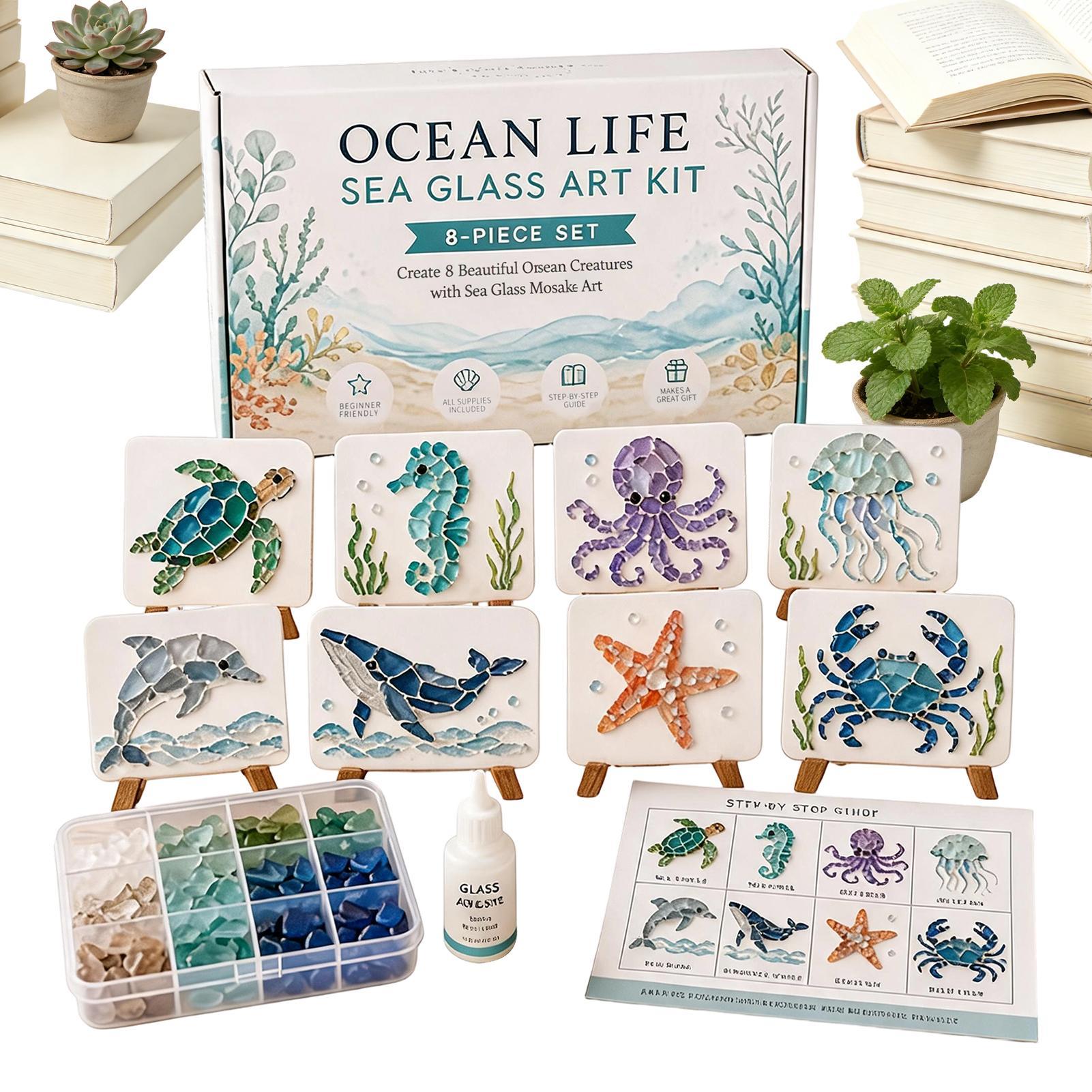 Unfinished DIY Sea Glass Mosai - Resin Art Ocean review and price