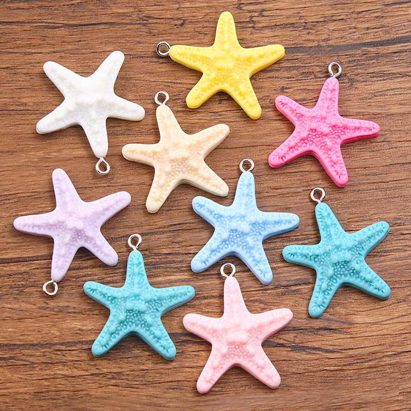10Pcs Dopamine Color Starfish  - Resin Art Handmade review and price