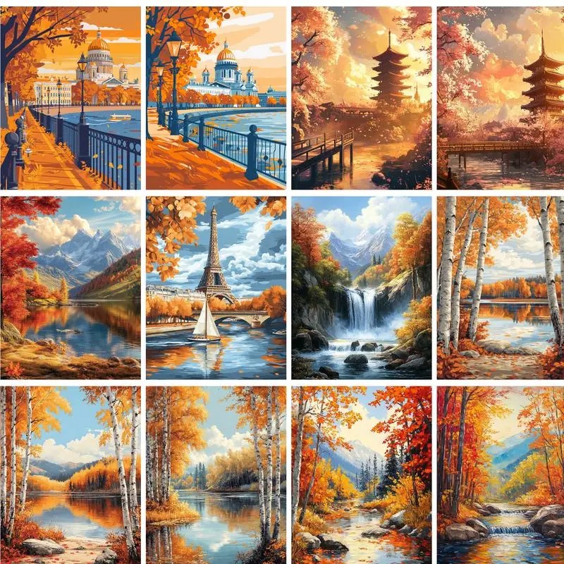40x50cm Painting By Numbers On - Resin Art On Canvas review and price