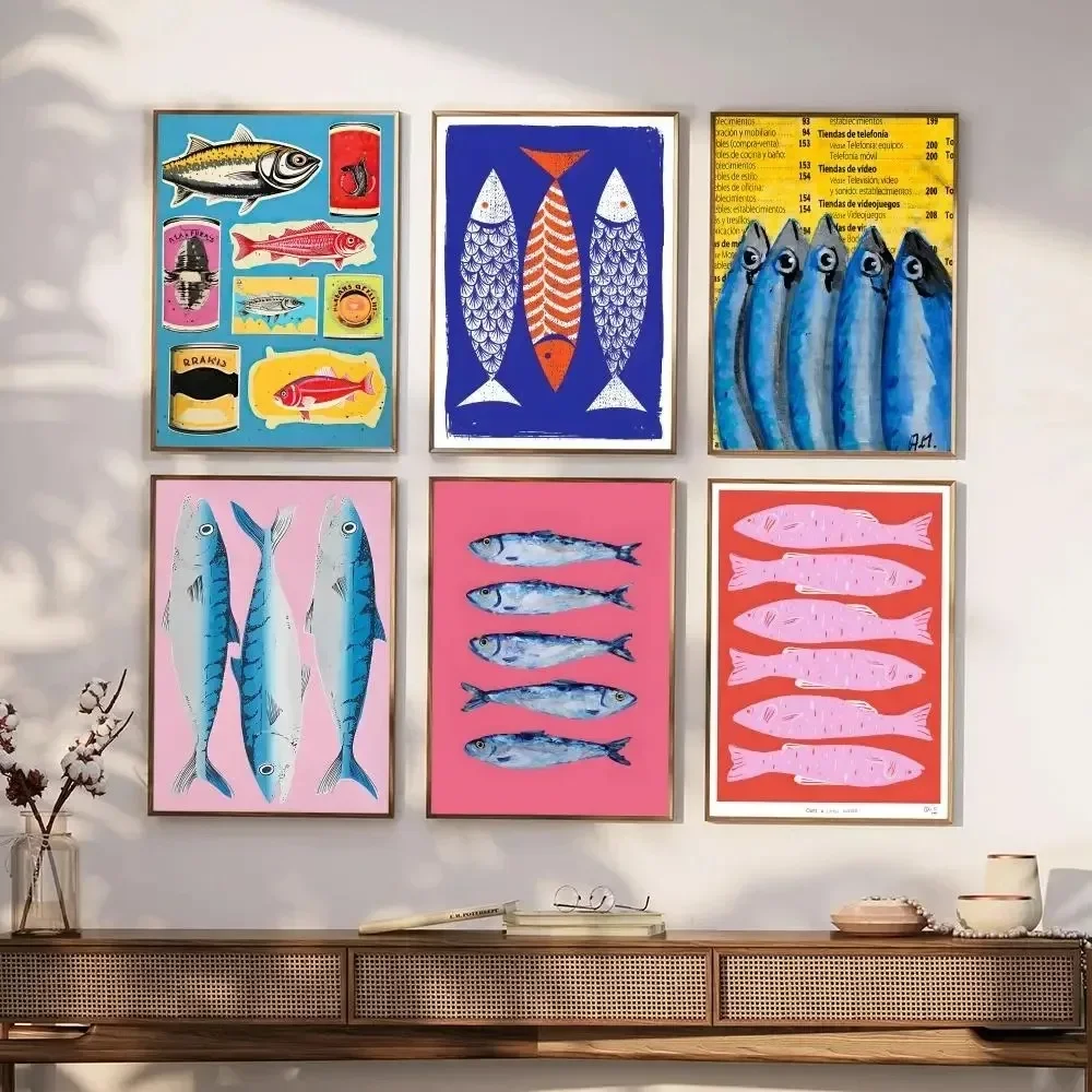 Colorful Sardine Lobster Fish  - Resin Art Ocean review and price