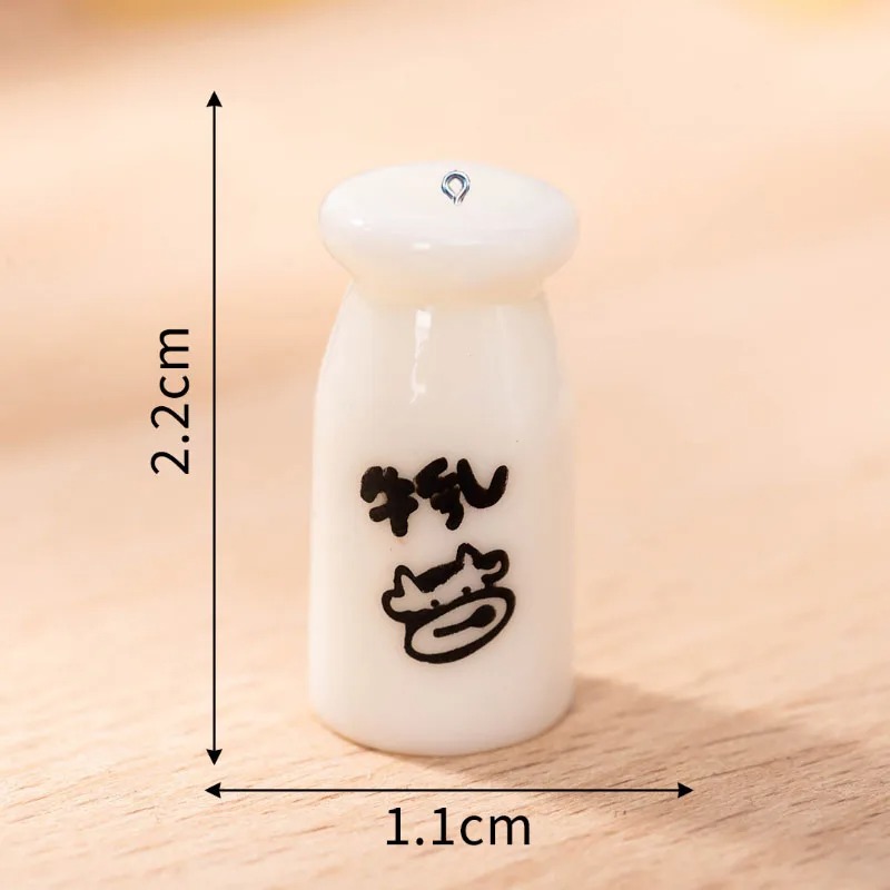 10Pcs Mini Milk Bottle Resin C - Resin Art Handmade review and price