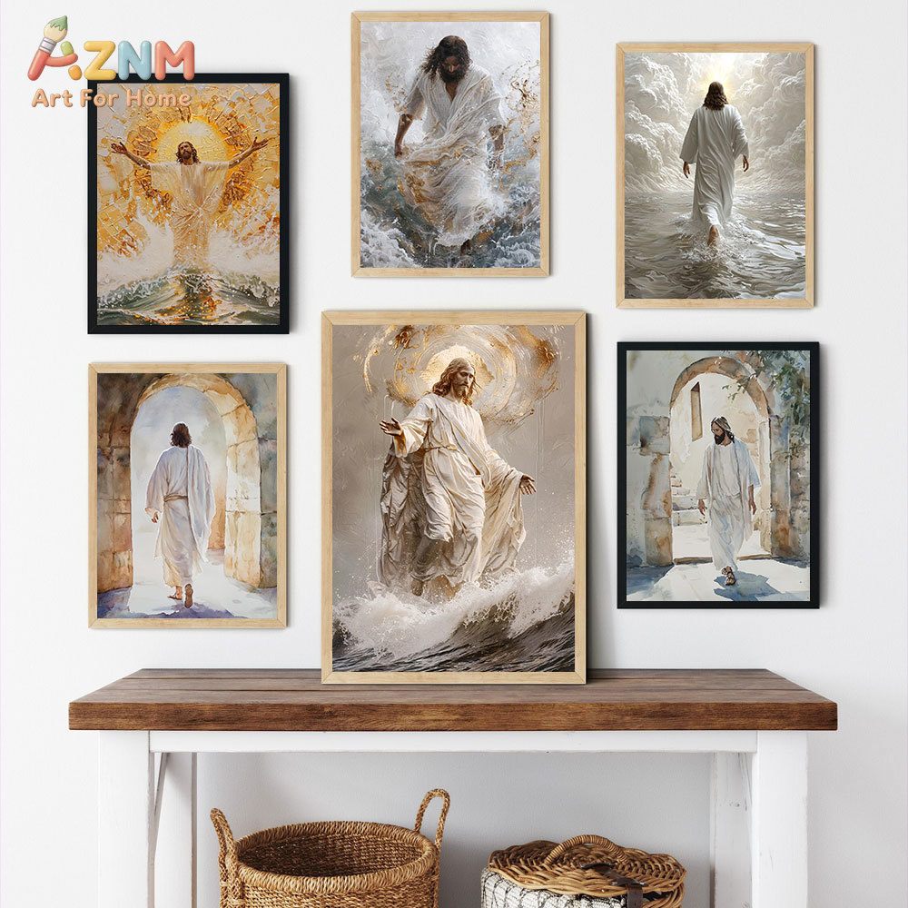AZNM Jesus Christ Canvas Print - Resin Art On Canvas review and price