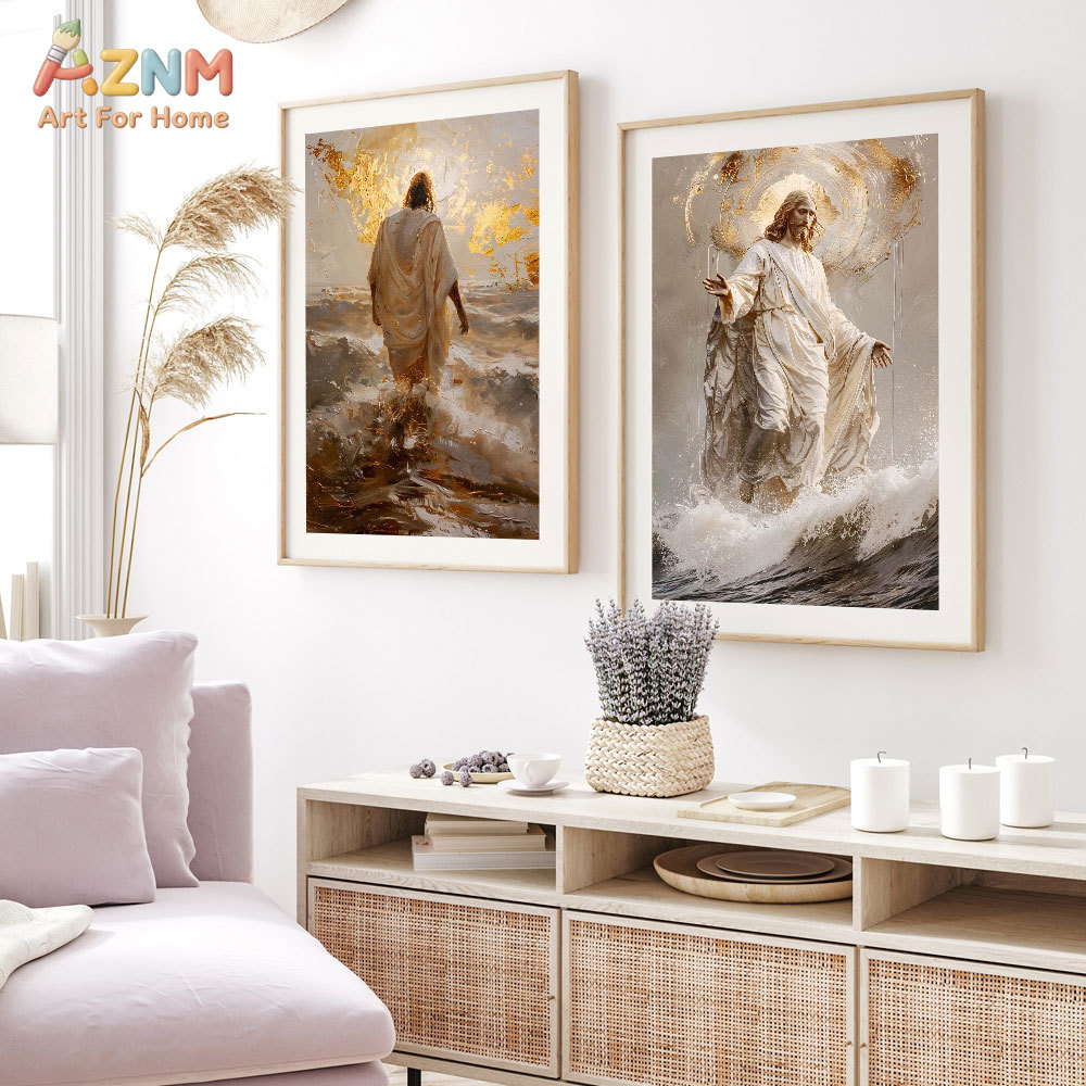 AZNM Jesus Christ Canvas Print - Resin Art On Canvas review and price