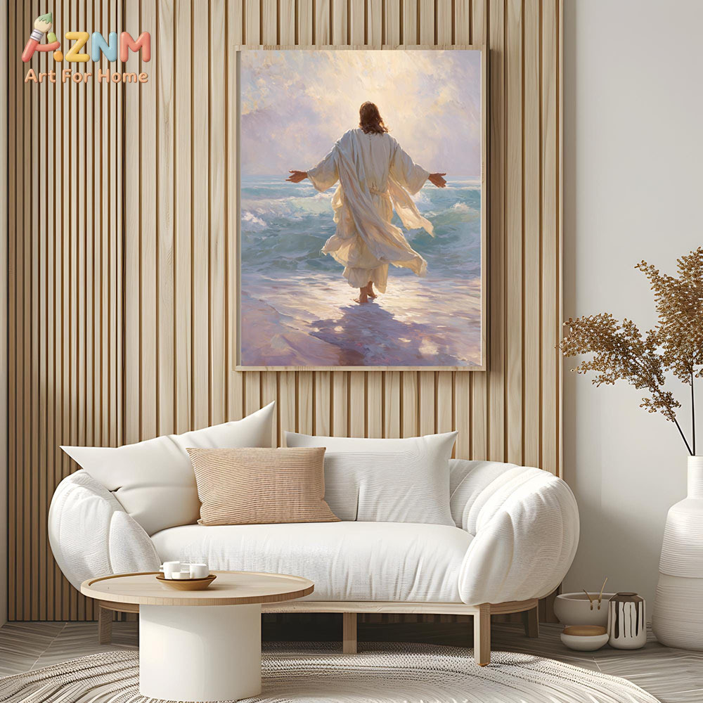 AZNM Jesus Christ Canvas Print - Resin Art On Canvas review and price