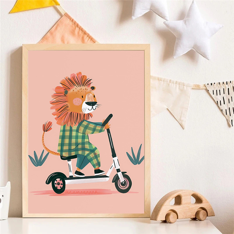 Dog Airplane Lion in Car Anima - Resin Art On Canvas review and price