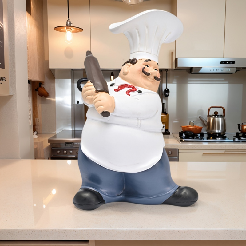 Mustache Chef-Chef Resin Statu - Resin Art Ocean review and price
