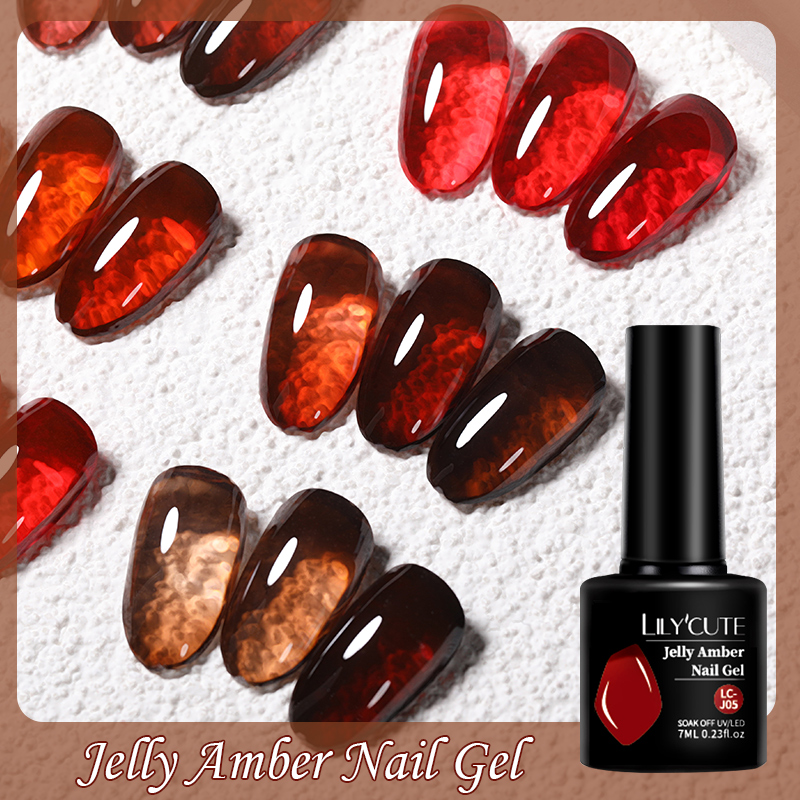 LILYCUTE 7ML Jelly Amber Gel N - Resin Dye Opaque review and price