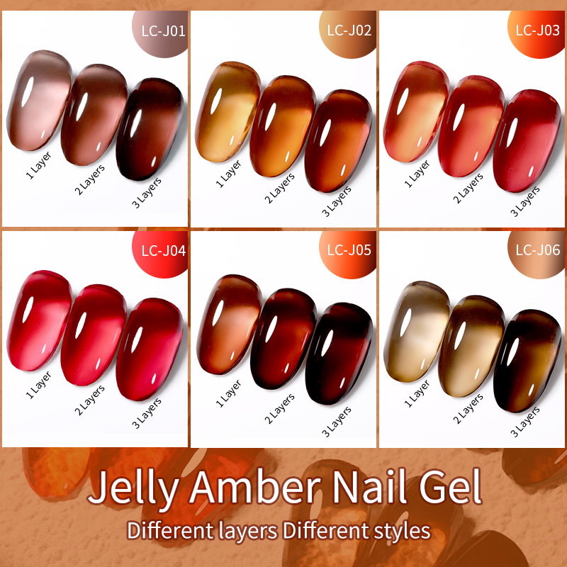 LILYCUTE 7ML Jelly Amber Gel N - Resin Dye Opaque review and price