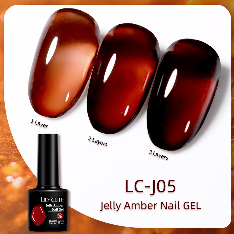 LILYCUTE 7ML Jelly Amber Gel N - Resin Dye Opaque review and price