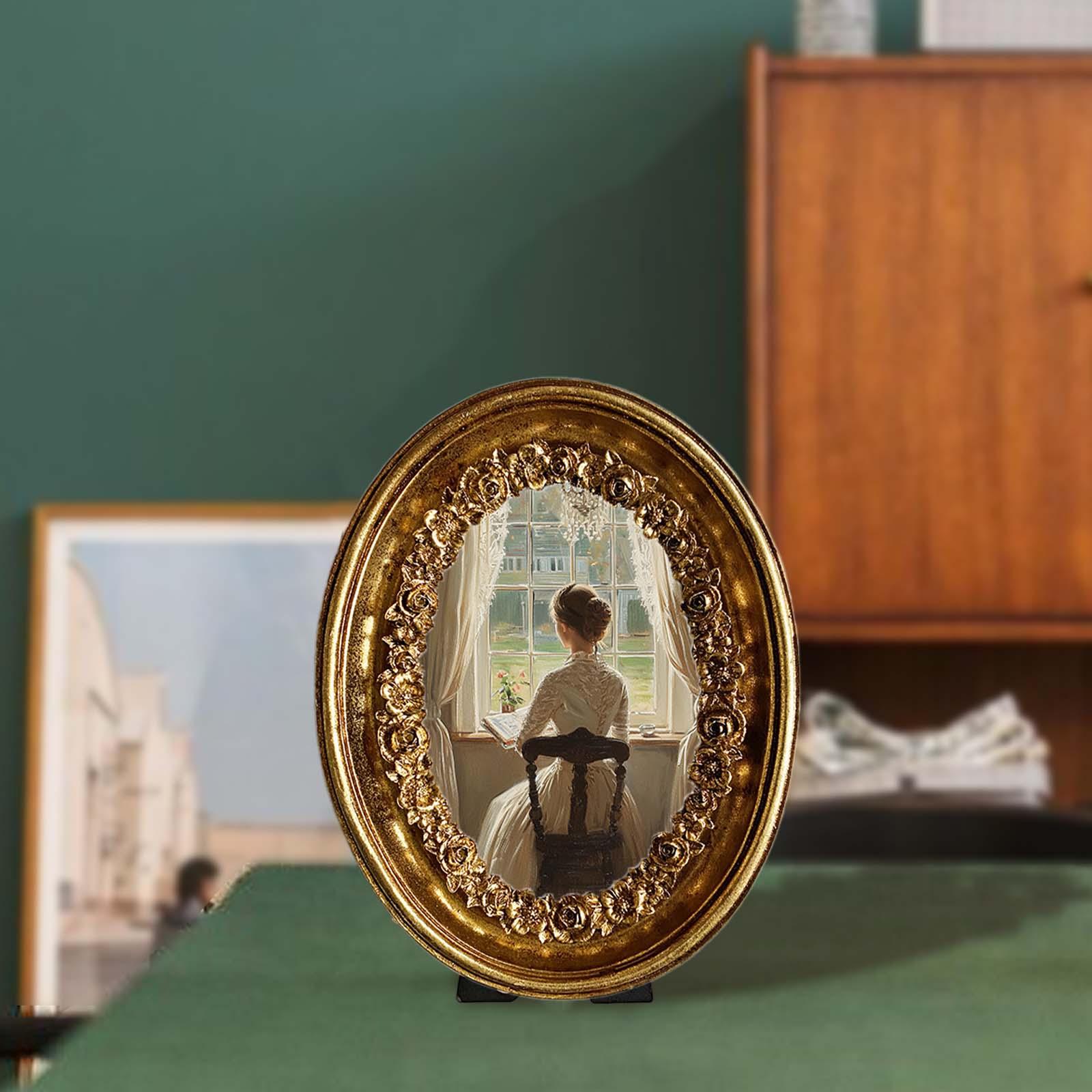 Vintage Oval Photo Frame 5.8x7 - Resin Art Gallery review and price