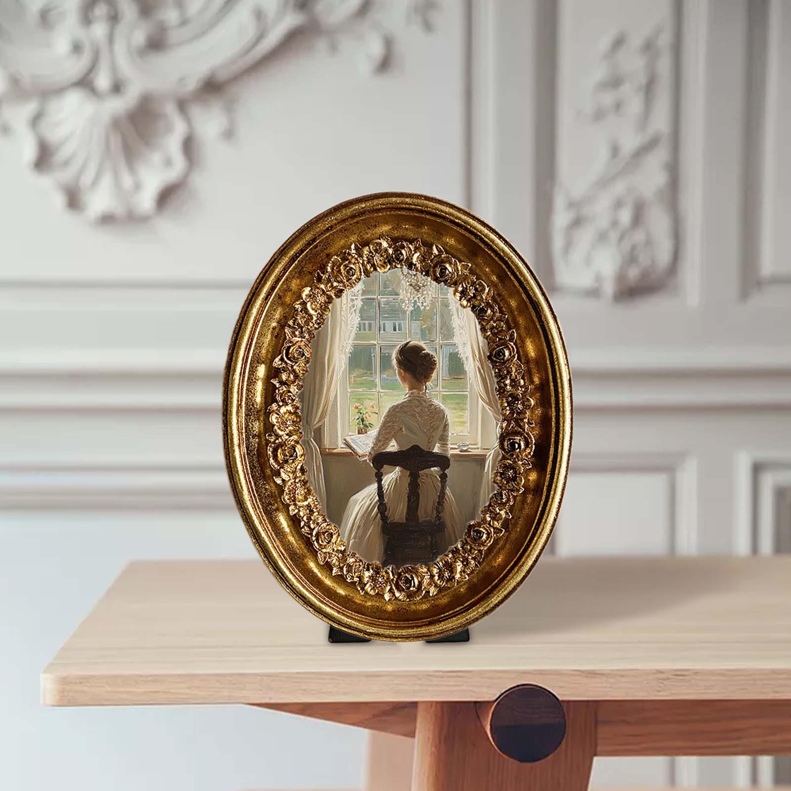 Vintage Oval Photo Frame 5.8x7 - Resin Art Gallery review and price