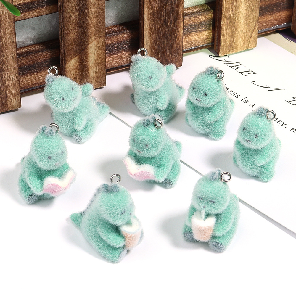 4Pcs 3D Mini Dinosaur Pendant  - Resin Art Handmade review and price