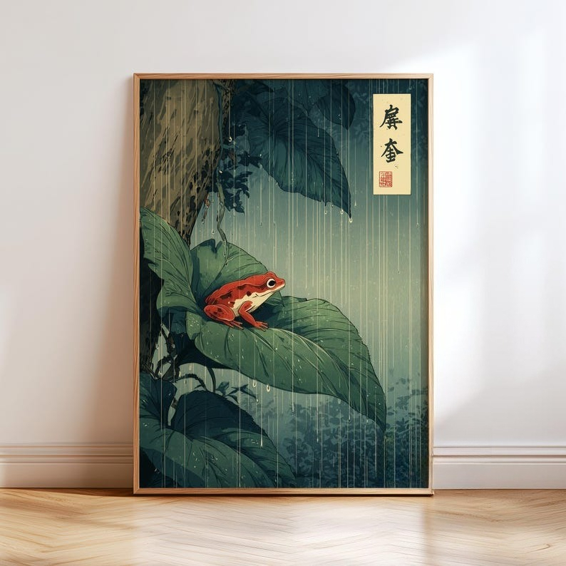 Frameless ,1pc Japanese Frog C - Resin Art On Canvas review and price