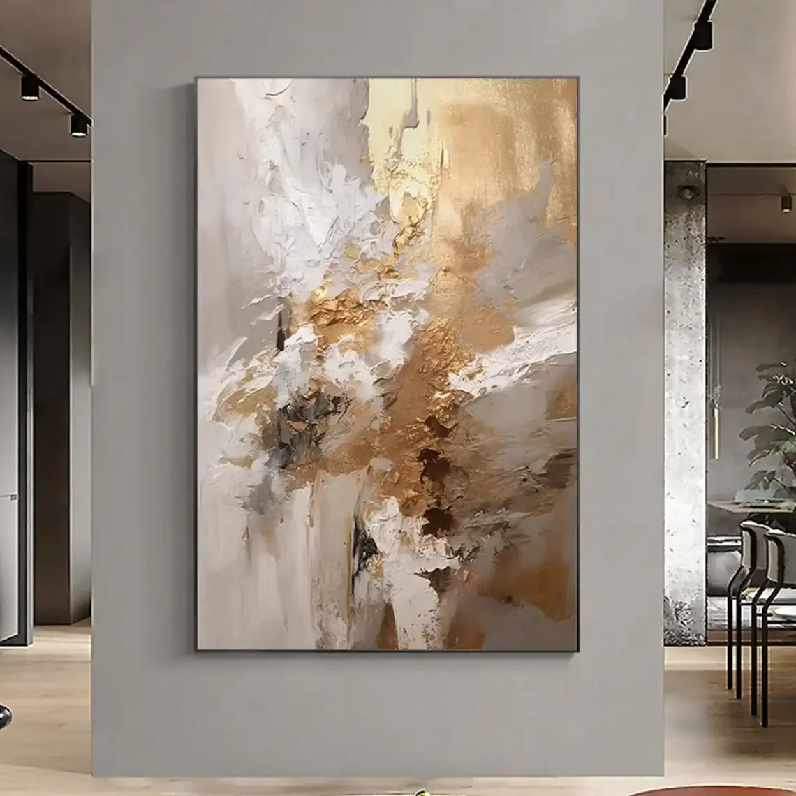 Abstract Texture Oil Painting  - Resin Art On Canvas review and price