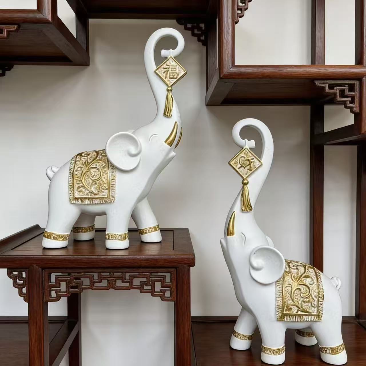 One Pair Chinese Style Lucky W - Resin Art For Anniversary Gift review and price