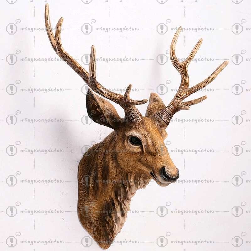 Faux Deer Head 17 inch Faux An - Resin Art Handmade review and price