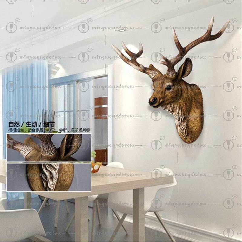 Faux Deer Head 17 inch Faux An - Resin Art Handmade review and price