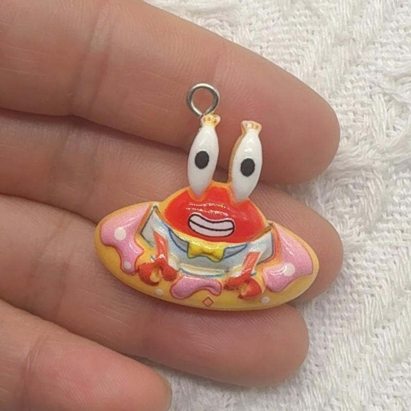 10pcs cartoon resin pendant, D - Resin Art Handmade review and price