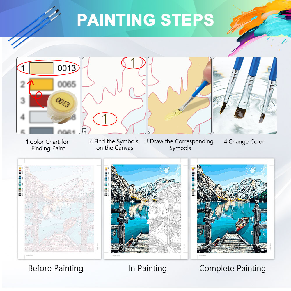 HUACAN Painting By Number Kits - Resin Art On Canvas review and price