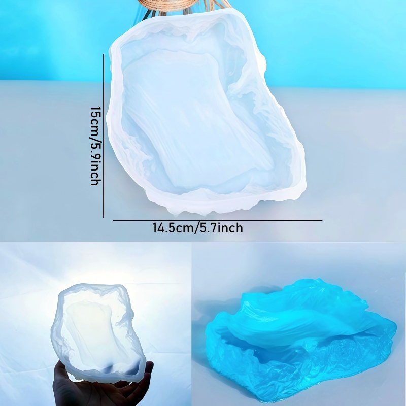 Ocean Wave Design Plate Epoxy  - Resin Art Ring Design review and price