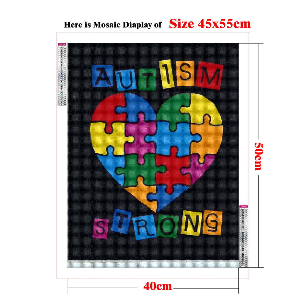 Autism Awareness Posters 5D Ad - Resin Art Quote review and price